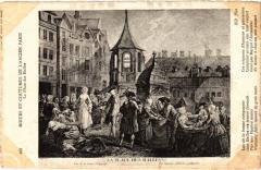 Ancien Paris Moeurs et Coutumes place des Halles