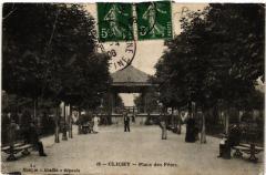Carte postale ancienne Place des Fêtes
                                                                     à Clichy
                                