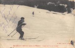 Les Sports D'Hiver Dans Les Vosges - Skieur En Pleine Vitesse