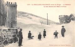 Le Ballon D'Alsace Sous La Neige - La Jumenterie - Route Obstruee