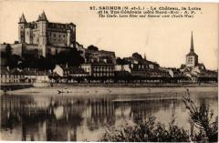 Saumur - Le Chateau la Loire et la Vue générale (cote à Saumur