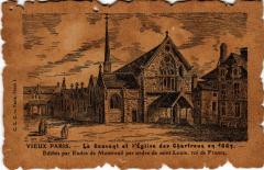 Carte postale ancienne Vieux Paris Couvent et Eglise des Chartreux
                                                                     à Paris 4e
                                