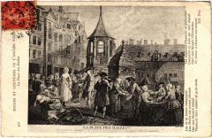 Ancien Paris Moeurs et Coutumes Place des Halles