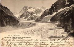 Chamonix - La mer de glace et l'hotel du Montanvert
