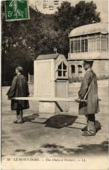 Mont-Dore Une Chaise a Porteurs France à Mont-Dore