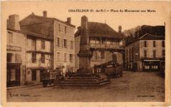 Chateldon Place du Monument aux Morts France