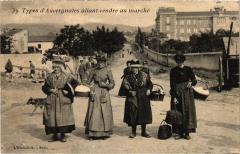 Auvergne Type d'Auvergnates allant vendre au marche France