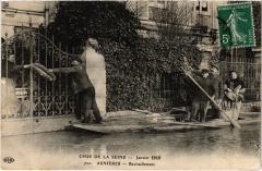 Asnieres Ravitaillement Inondations 1910