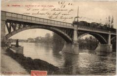Chatou la Seine et les deux Ponts à Chatou