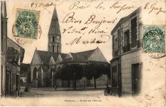 Orgeval Place de l'Eglise à Orgeval