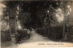 Archeres entree de l'Hotel de la Gare
