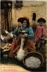 Gavage d'une oie Folklore