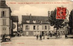 Troyes entree de la rue du Gros Raisin à Troyes