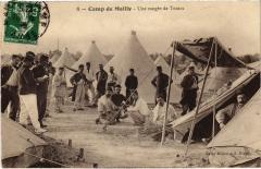 Mailly le Camp une rangee de tentes à Mailly-le-Camp