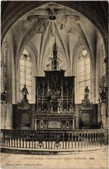 Pouan interieur de l'Eglise le Retable
