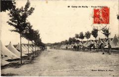 Mailly le Camp aspect de la route de la Gare à Mailly-le-Camp