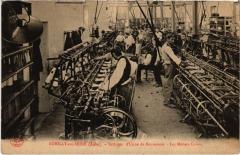 Romilly interieur d'Usine de Bonneterie les metiers cotton