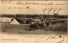 Mailly le Camp convoi automobiles à Mailly-le-Camp