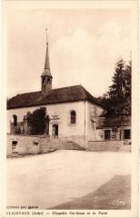 Clairvaux Chapelle Sainte-Anne et la Poste -
													10 Aube
												