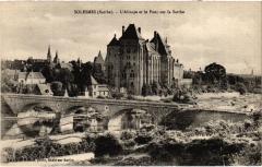 Solesmes Abbaye et le Pont à Solesmes