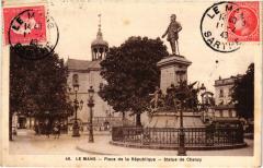 Le Mans Place de la Republique Statue de Chanzy au Mans