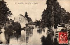 Le Mans les bords de l'Huisne au Mans