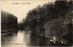Le Mans vue sur l'Huisne au Mans