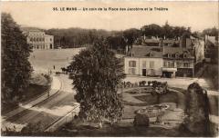 Le Mans un coin du Jardin des Jacobins au Mans
