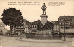 Le Mans Place de la Republique Statue du General Chanzy au Mans