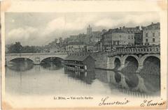 Le Mans vue sur la Sarthe au Mans