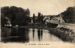 Le Mans vue sur la Sarthe au Mans