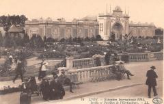 Exposition De Lyon 1914 - Jardin Et Pavillon De L'Horticulture