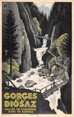 Cpa Publicite - Gorges De La Diosaz - Vallee De Chamonix -
													74 Haute Savoie
												