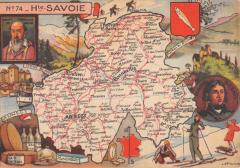 Cpa Representant Le Departement De La Haute Savoie