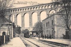 Roquefavour - La Gare Et L'Aqueduc - Train