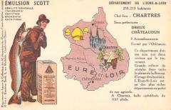 Cpa Representant Le Departement De L'Eure Et Loir