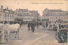 Chartres - Le Marche Aux Vaches - Place Du Chatelet à Chartres
