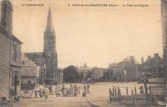 Passais La Conception - La Place Et L'Eglise -
													61 Orne
												