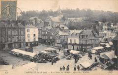 Cormeilles - La Place Du Marche - Vue Sur L'Eglise -
																					27260 Cormeilles
																			