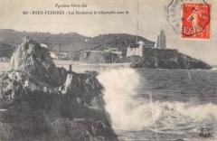 Port Vendres - Les Rochers Et Telegraphie Sans Fil à Port-Vendres