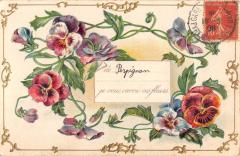 De Perpignan - Je Vous Envoie Ces Fleurs - Cpa Gaufree à Perpignan