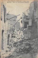 Rognes - Tremblement De Terre 1909 - Une Rue Entierement Devastee à Rognes