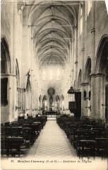 Montfort l'Amaury interieur de l'eglise à Montfort-l'Amaury