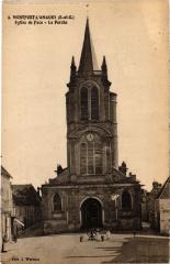 Montfort l'Amaury Eglise de Face le Porche à Montfort-l'Amaury