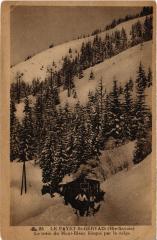 Le Fayet Saint-Gervais Le train du Mont Blanc bloqué par la neige