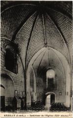Sazilly interieur de l'eglise à Sazilly