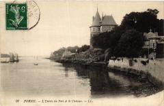 Pornic entree du Port et le Chateau à Pornic