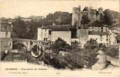 Clisson vue prise du viaduc à Clisson
