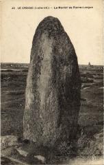 Le Croisic le Menhir de Pierre Longue au Croisic