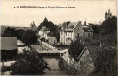 La Ferte-Bernard Vue sur l'Huisne et le Pavillon France